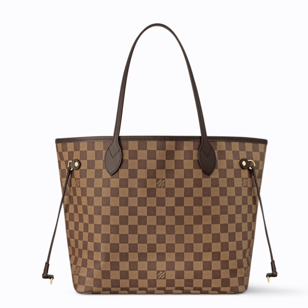 Louis Vuitton LV Damier Ebene N40599 Neverfull MM In GREAT Condition Cherry Red